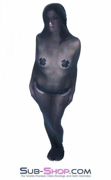 Black Friday Blowout 1490DL      Black Sheer Encasement Silk Stocking Full Body Sack - MEGA Deal