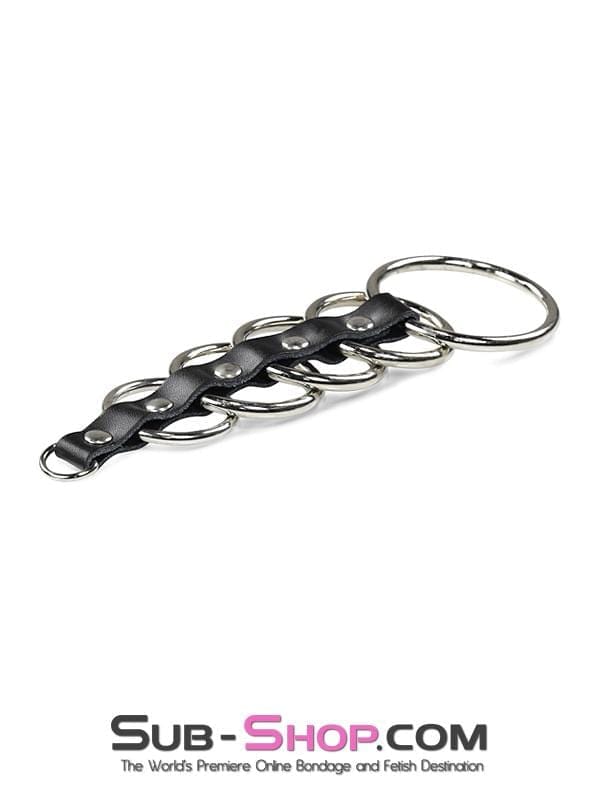 Black Friday Blowout 1878DL      5 Rings Gates of Hell Cock & Ball Bondage Set - MEGA Deal