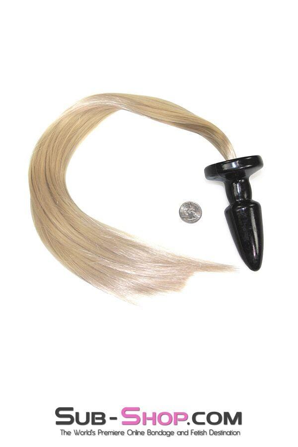 Black Friday Blowout 2267M      Horse Play Buff Colored Pony Play Butt Plug Tail - LAST CHANCE - Final Closeout!