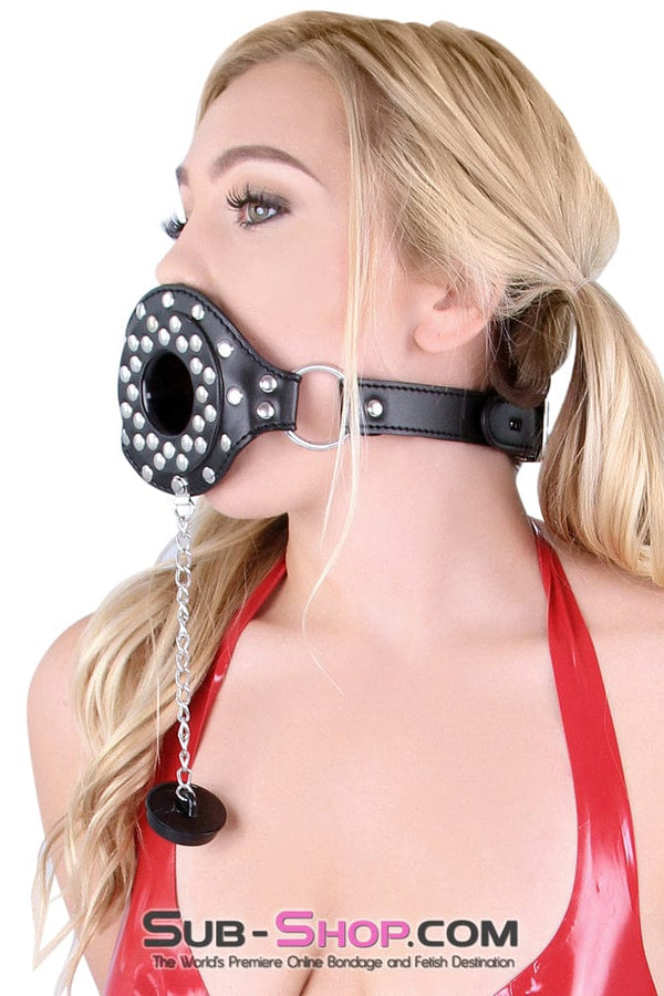 Black Friday Blowout 2536LT      Plug-her Locking Tube & Plug Open Mouth Gag - MEGA Deal