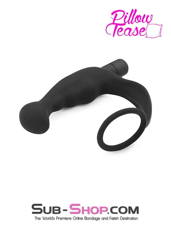 Black Friday Blowout 2631M      Ecstasy Silicone Vibrating Butt Plug & Cock Ring Set - LAST CHANCE - Final Closeout!