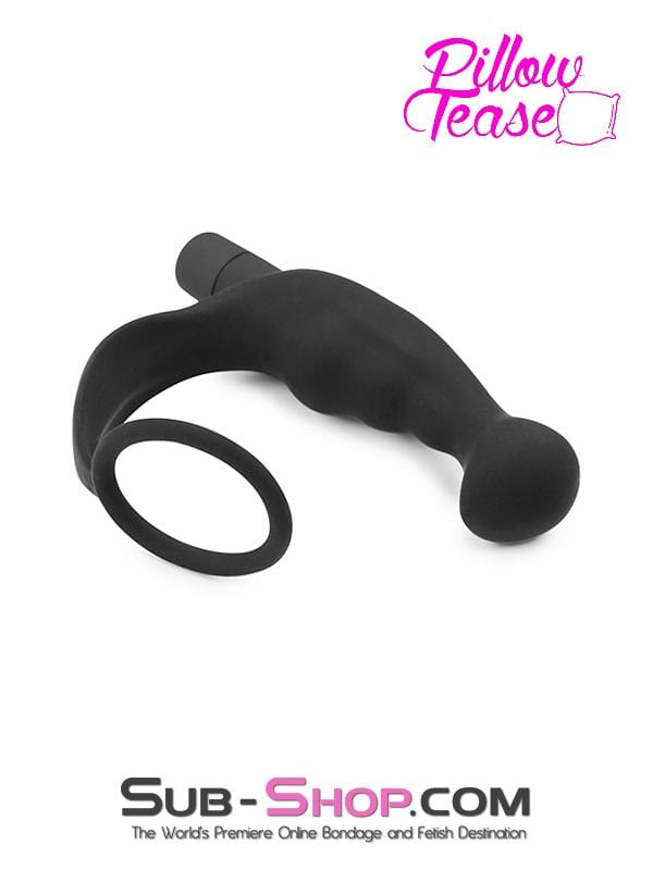 Black Friday Blowout 2631M      Ecstasy Silicone Vibrating Butt Plug & Cock Ring Set - LAST CHANCE - Final Closeout!