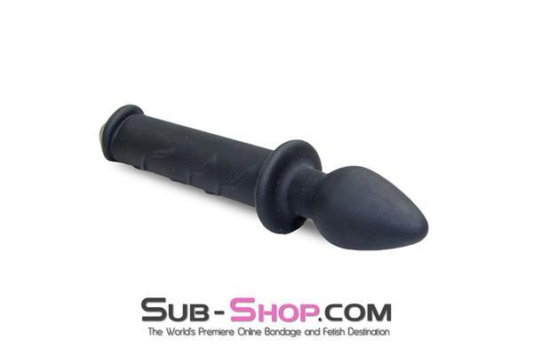 Black Friday Blowout 2704M      Dual Pleasures Double Ended Silicone Dildo and Butt Plug - LAST CHANCE - Final Closeout!