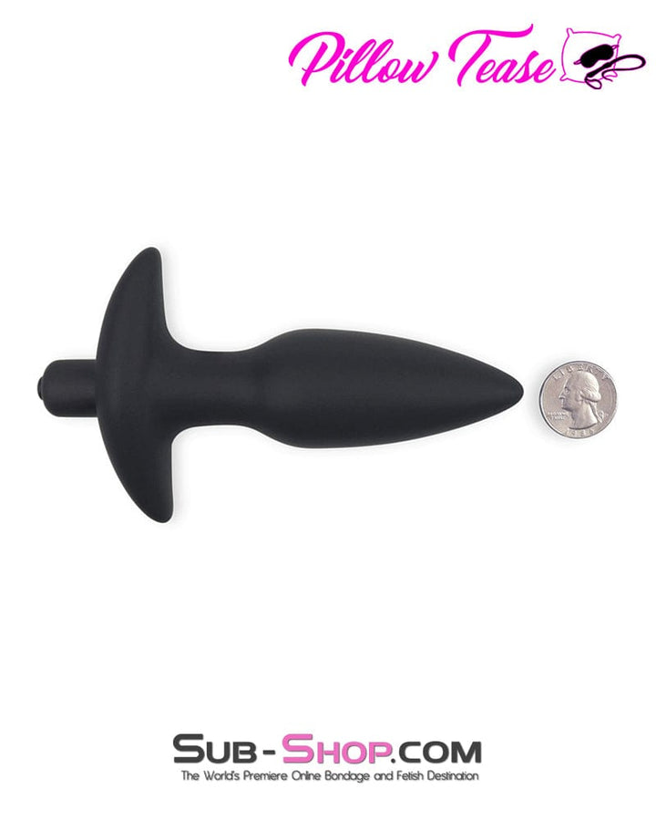 Black Friday Blowout 3496M      Booster Rocket Big Black Silicone Vibrating Anal Plug - MEGA Deal!