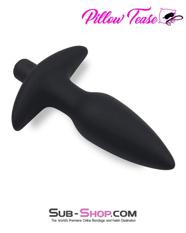 Black Friday Blowout 3496M      Booster Rocket Big Black Silicone Vibrating Anal Plug - MEGA Deal!