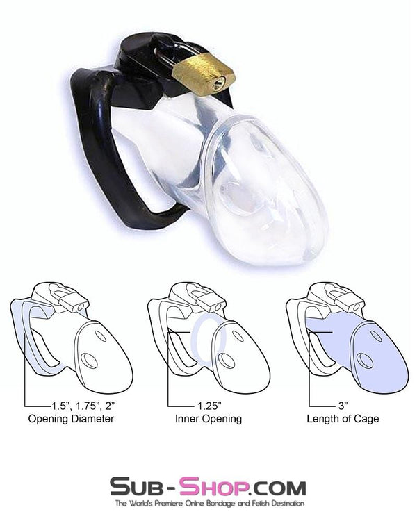 Black Friday Blowout 7327AR      Black Balled Locking Cock & Ball Chastity Set - MEGA Deal