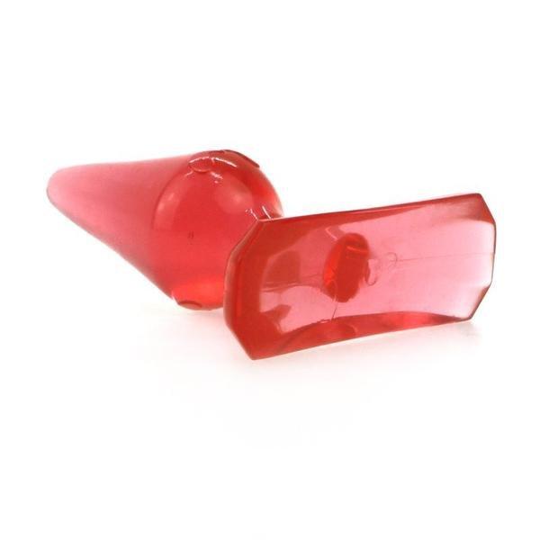 Black Friday Blowout 9775M      Red Crystal Jelly Butt Plug - LAST CHANCE - Final Closeout!