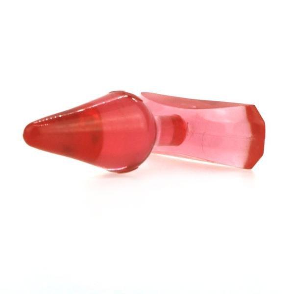 Black Friday Blowout 9775M      Red Crystal Jelly Butt Plug - LAST CHANCE - Final Closeout!