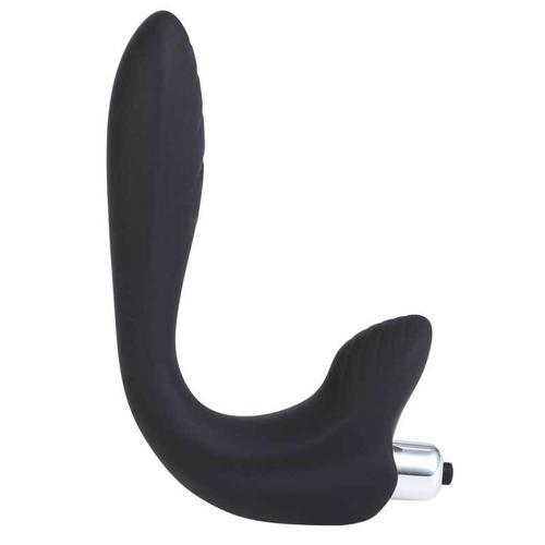 Black Friday Blowout 9928M      Soft Black Silicone Anal Prostate Stimulator - LAST CHANCE - Final Closeout!