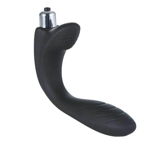 Black Friday Blowout 9928M      Soft Black Silicone Anal Prostate Stimulator - LAST CHANCE - Final Closeout!