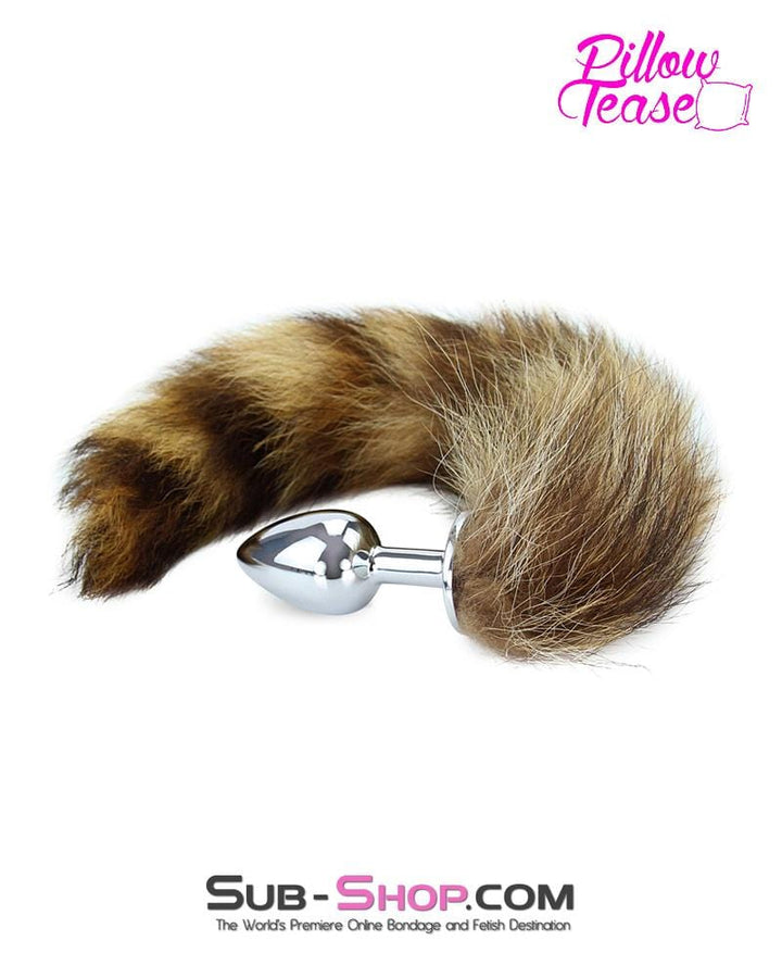 Black Friday Blowout Smooth Plug 3789HS      Little Fox Mini Steel Butt Plug Tail - LAST CHANCE - Final Closeout!