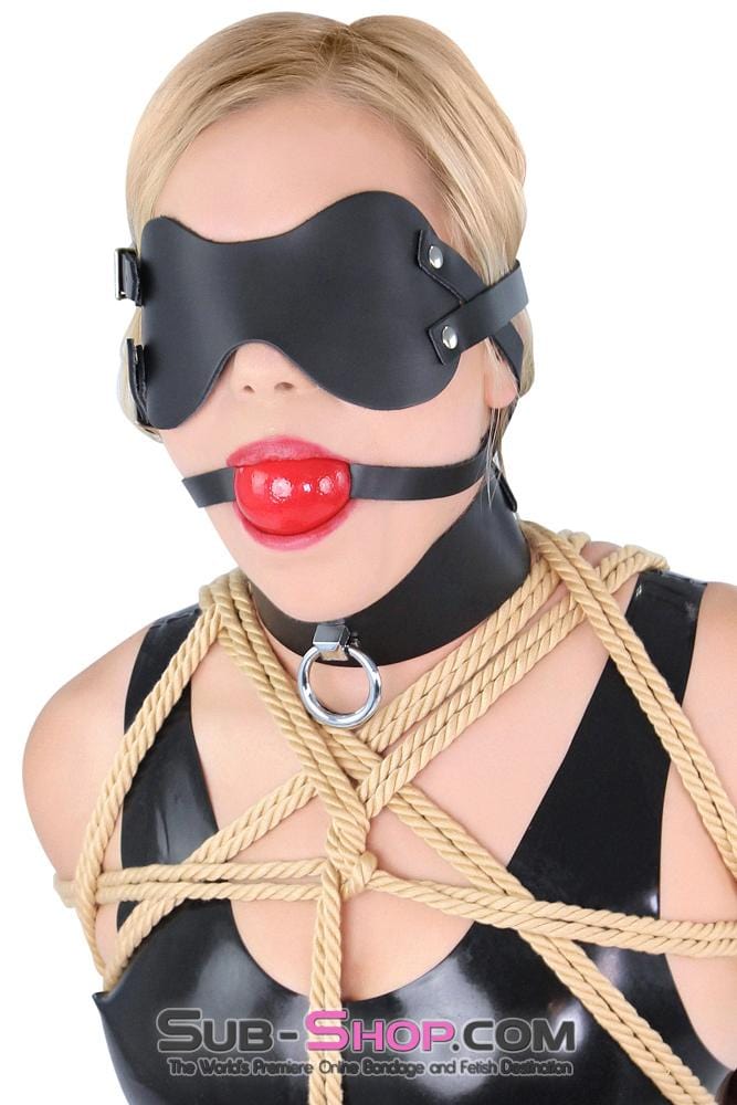Blindfold 2430A      Lights Out Black Leather Blindfold