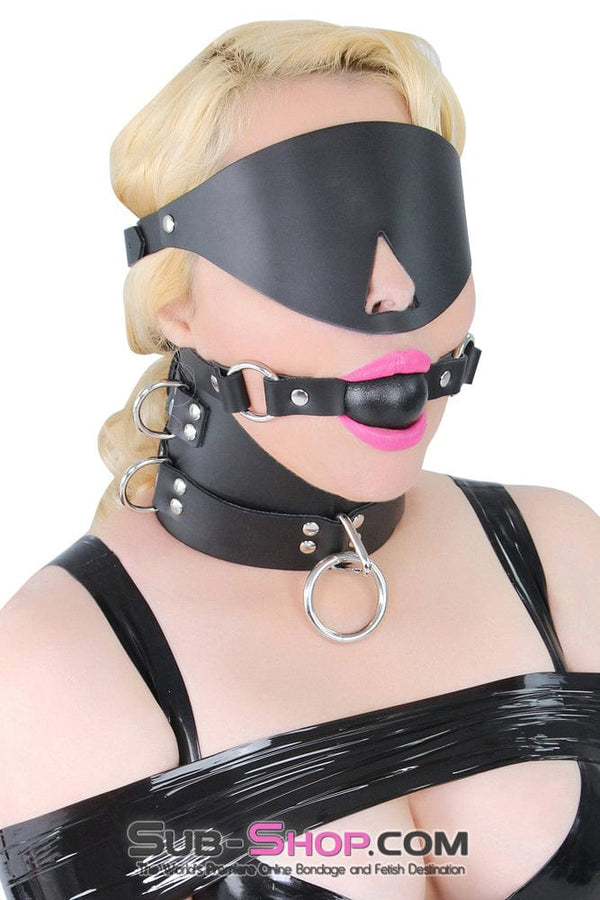 Blindfold 3407A      Cover Up Leather Blindfold