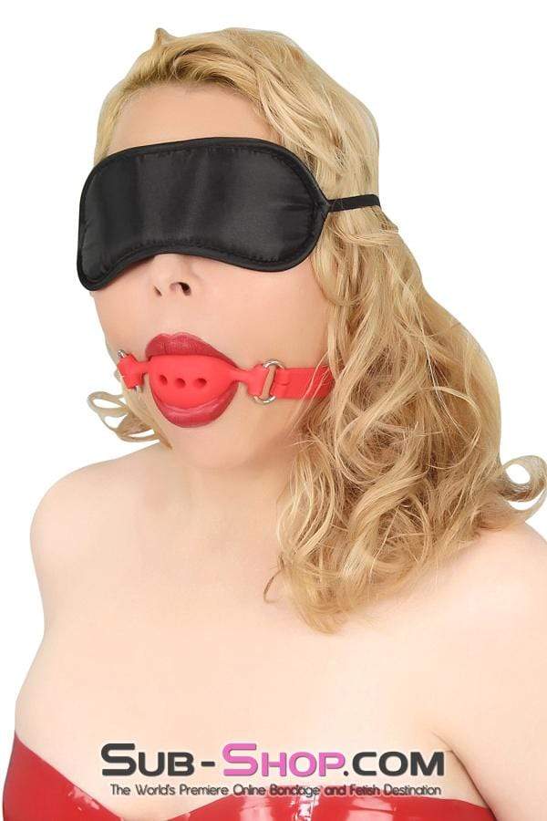 Blindfold 7105DL      Bondage Basics Black Satin Blindfold