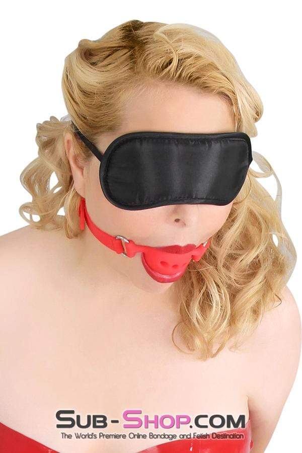 Blindfold 7105DL      Bondage Basics Black Satin Blindfold