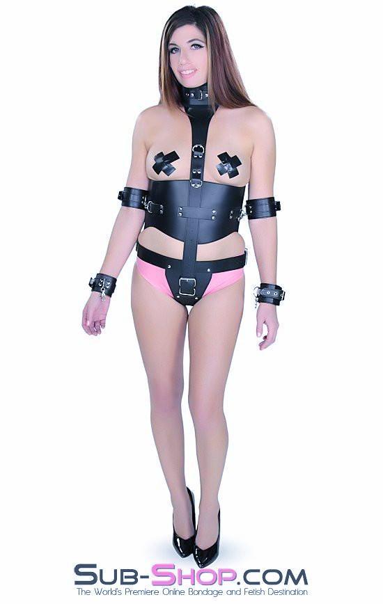 Body Harness 9709HS      Top to Bottom Collar, Belt & Chastity Set