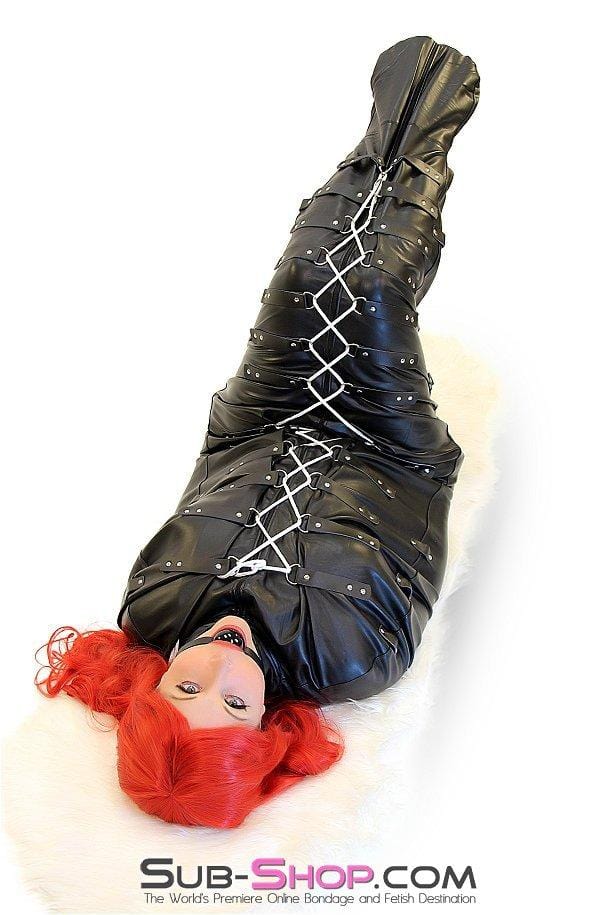 Body Sack Small / Medium 7849DL      Complete Domination Full Body Binder Bag with Zip Open Full Face Hood