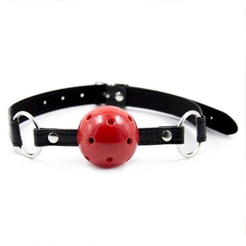 Bondage Set 2334M      Black and Red Bondage Cuffs, Collar, Leash, Gag, Rope, Whip and Blindfold Kit - 10 Pcs