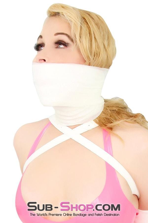 Bondage Wrap 5747A-GAG      Wrap-Sure Self Adhesive Gag Wrap, White