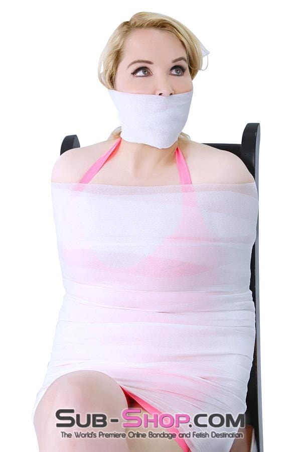 Bondage Wrap 5747A-GAG      Wrap-Sure Self Adhesive Gag Wrap, White