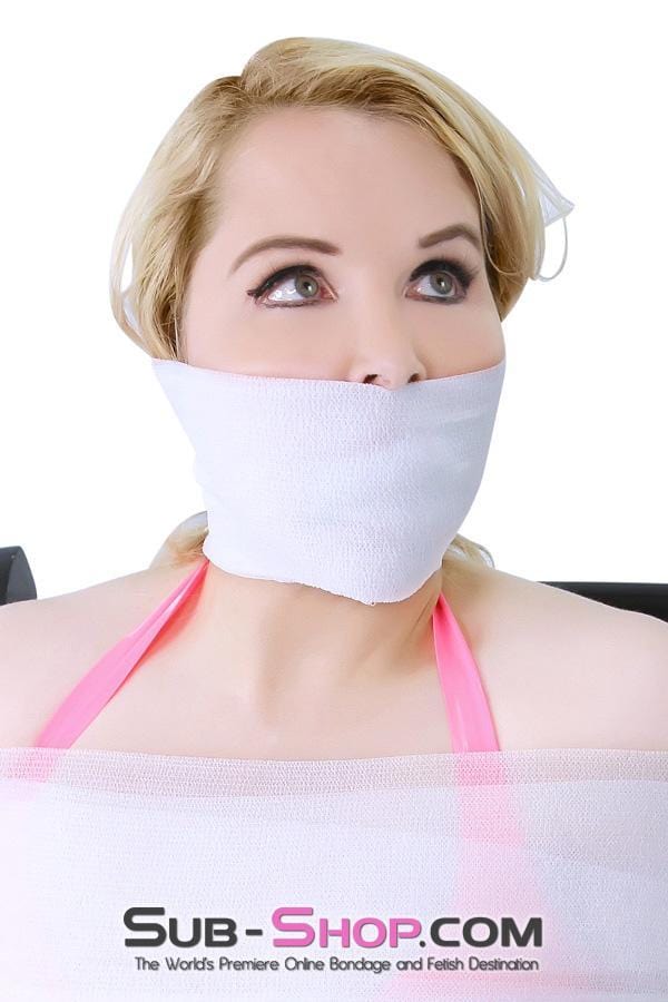 Bondage Wrap 5747A-GAG      Wrap-Sure Self Adhesive Gag Wrap, White