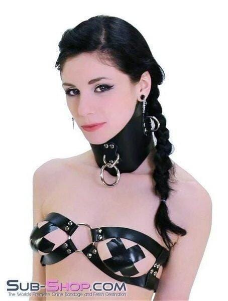 Breast Bondage 8840HS      Basic Breast Binders Leatherette Bondage Set