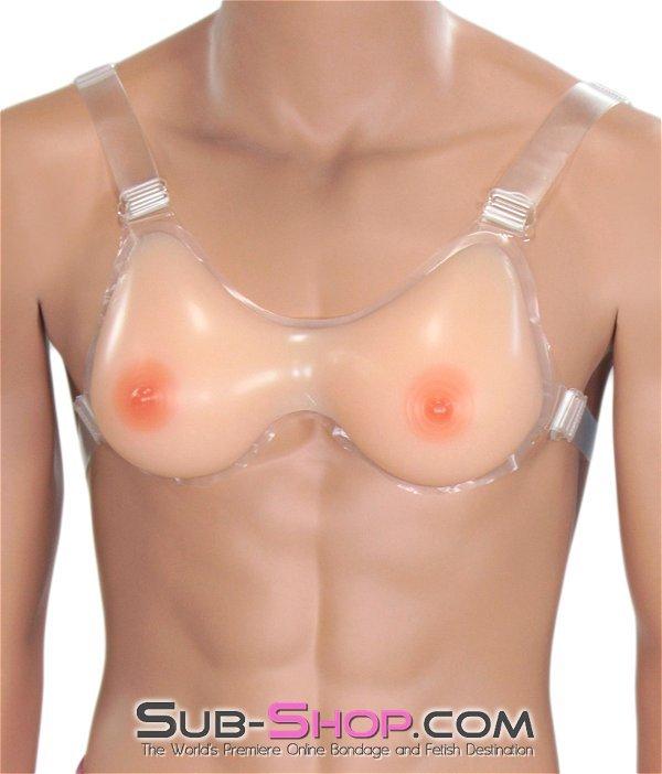 Breast Forms 7932R      My Pretty Titties Teardrop Shape Lifelike Real Feel Breast Forms, B Cup Size