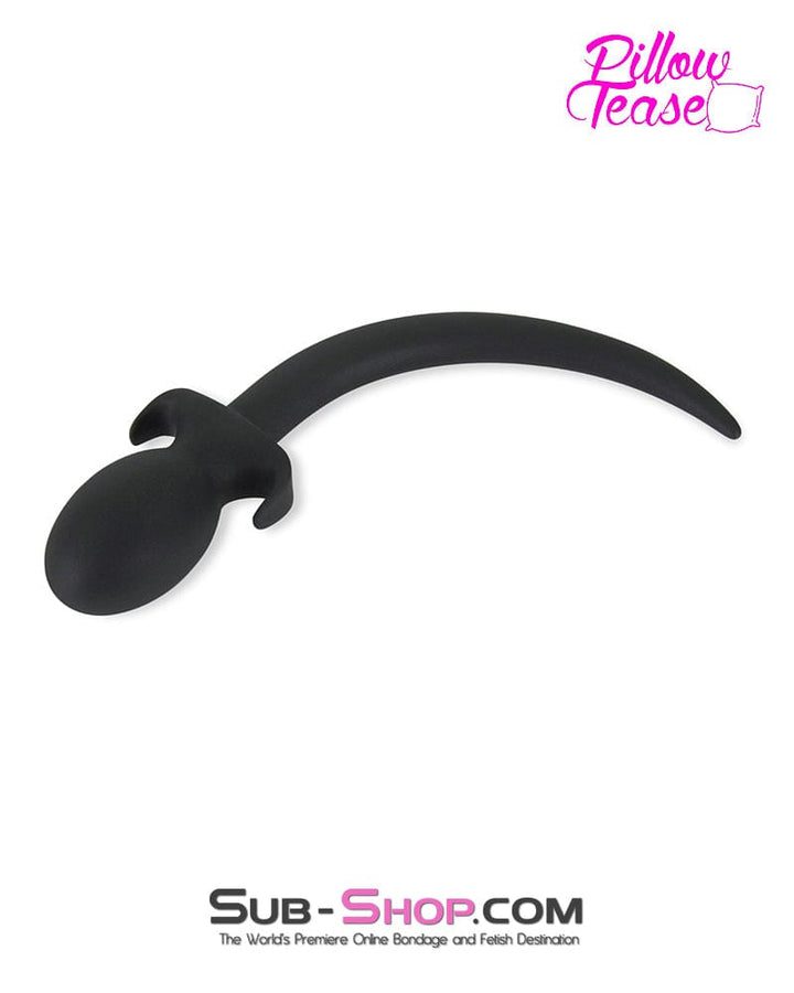Butt Plug 0627M      Puppy Dog Pet Play Silicone Anal Plug Dog Tail, Medium Plug