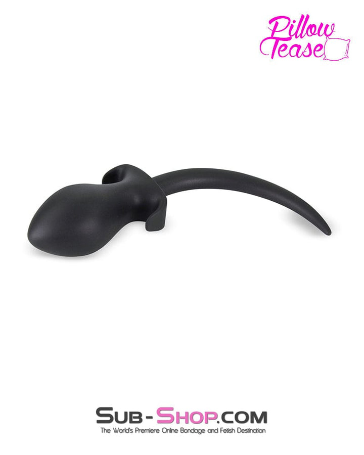 Butt Plug 2740M      Puppy Dog Pet Play Silicone Anal Plug Dog Tail, Extra Large Plug