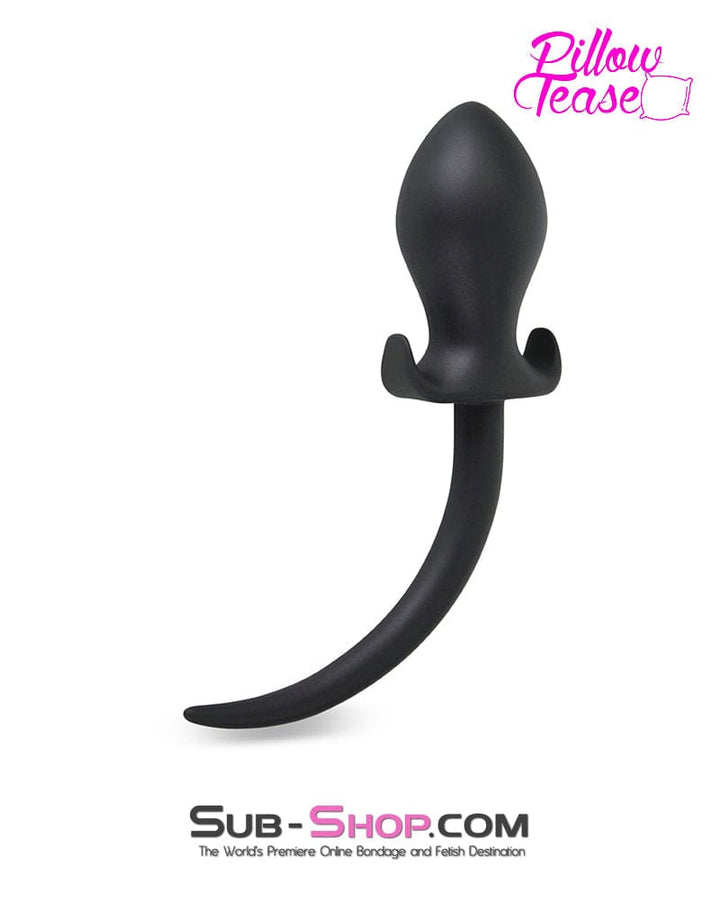 Butt Plug 2740M      Puppy Dog Pet Play Silicone Anal Plug Dog Tail, Extra Large Plug