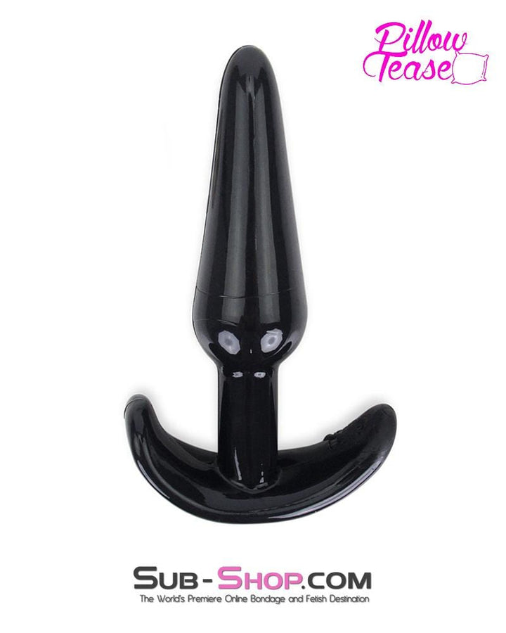 Butt Plug 3727M      Anal Beginner Small Black Jelly Butt Plug