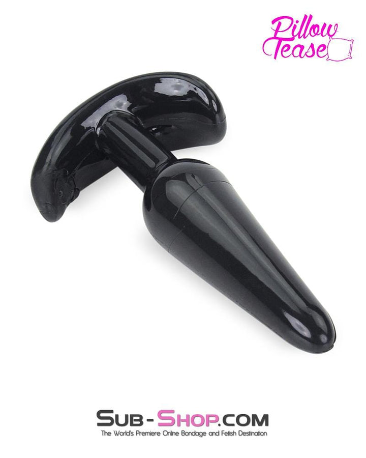 Butt Plug 3727M      Anal Beginner Small Black Jelly Butt Plug