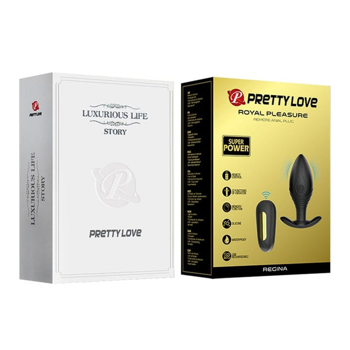 Butt Plug 7038M      12 Function Rechargeable Waterproof Remote Royal Pleasure Anal Pleasures Plug
