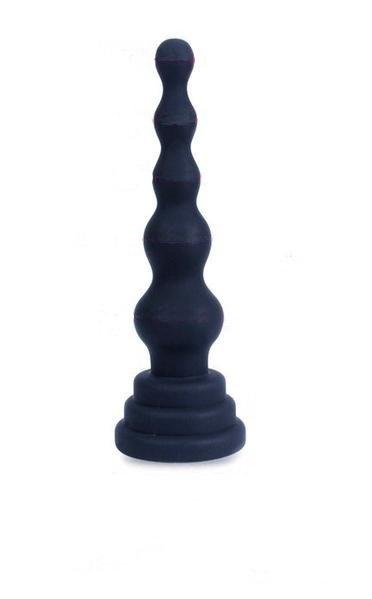 Butt Plug 9320M      Beaded Silicone Anal Tower