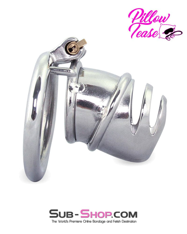 Chastity 0482M      The Enforcer High Security Stainless Steel Chastity Cock Cage