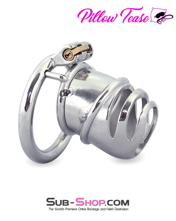 Chastity 0482M      The Enforcer High Security Stainless Steel Chastity Cock Cage