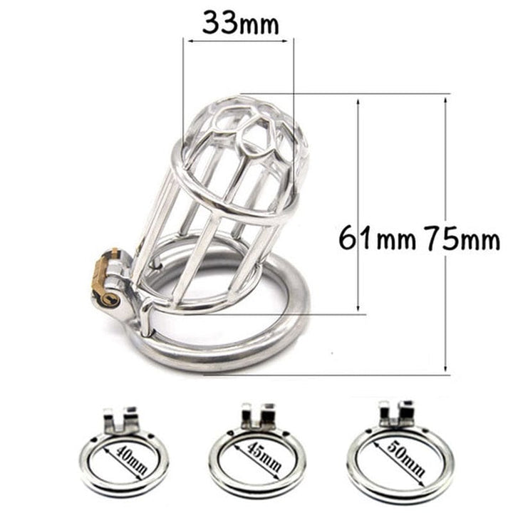 Chastity 0483M      Behind Bars High Security Cock Cage Chastity Device
