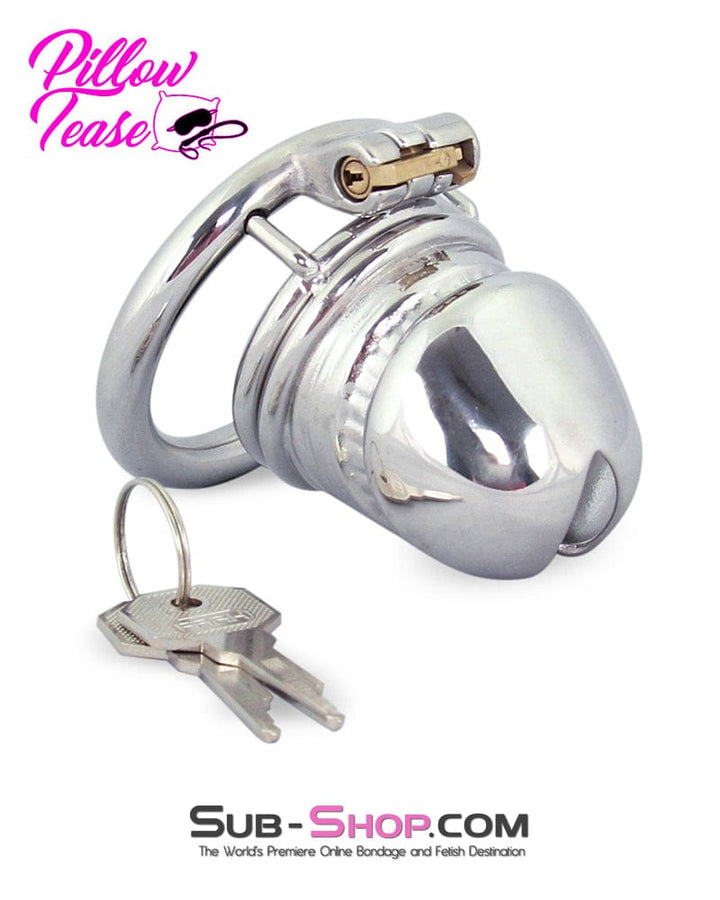 Chastity 0642M      Penis Head High Security Steel Cock Cage Chastity