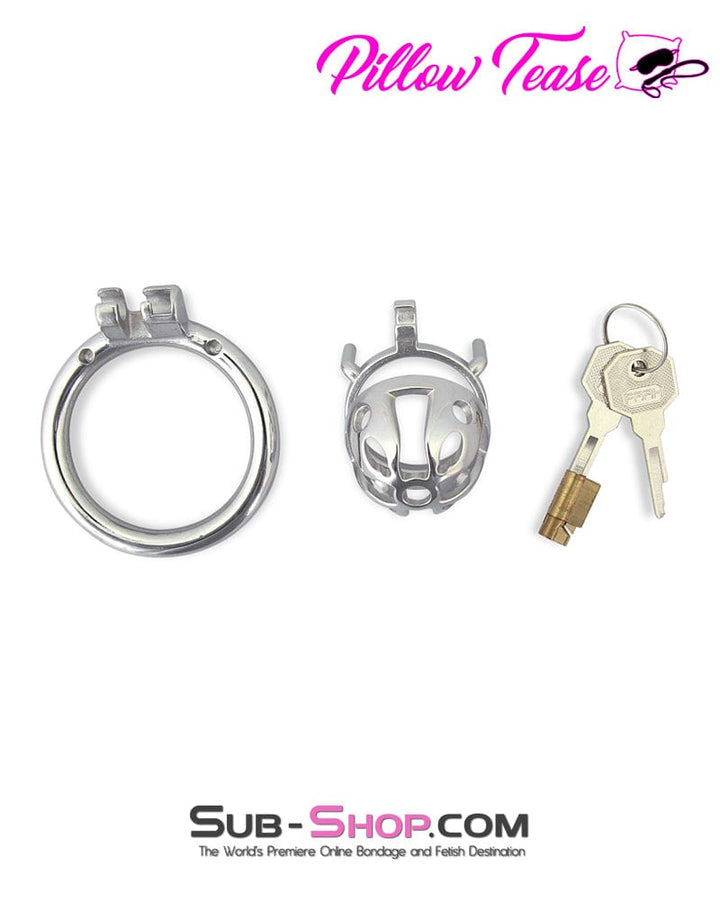 Chastity 0717M      Mini Basket Steel Cock Cage Chastity Device
