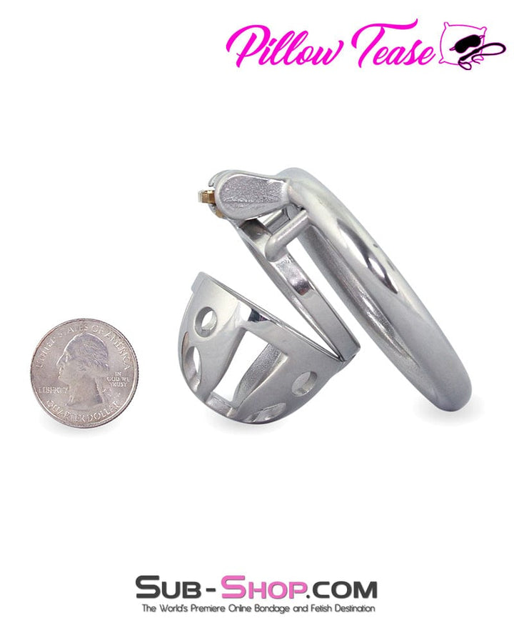 Chastity 0717M      Mini Basket Steel Cock Cage Chastity Device