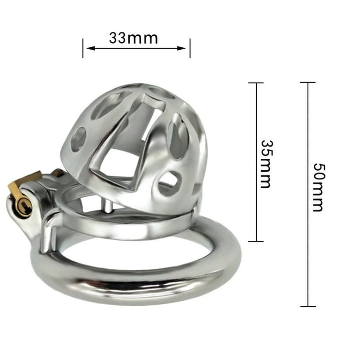 Chastity 0717M      Mini Basket Steel Cock Cage Chastity Device