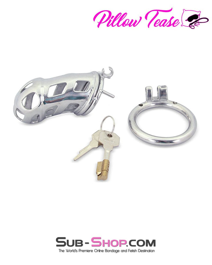 Chastity 0795AR      Hard Up Locking Steel Male Chastity Teasing Cage