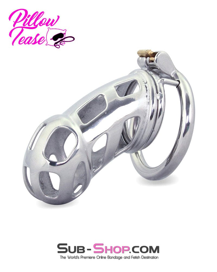 Chastity 0795AR      Hard Up Locking Steel Male Chastity Teasing Cage