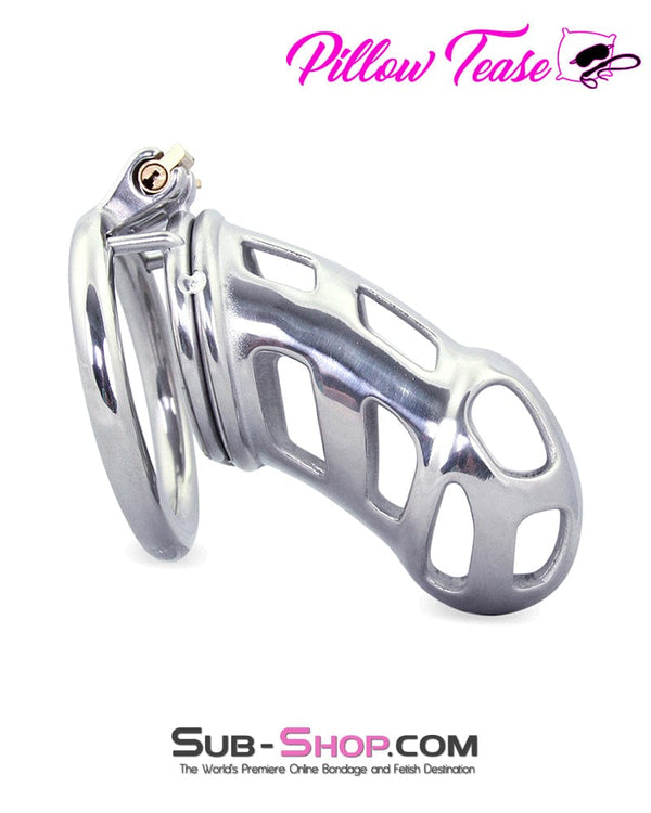 Chastity 0795AR      Hard Up Locking Steel Male Chastity Teasing Cage