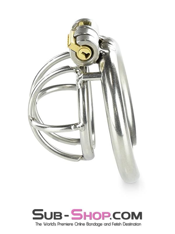 Chastity 0963RS      Tiny Tool High Security Steel Locking Male Bondage Chastity Device