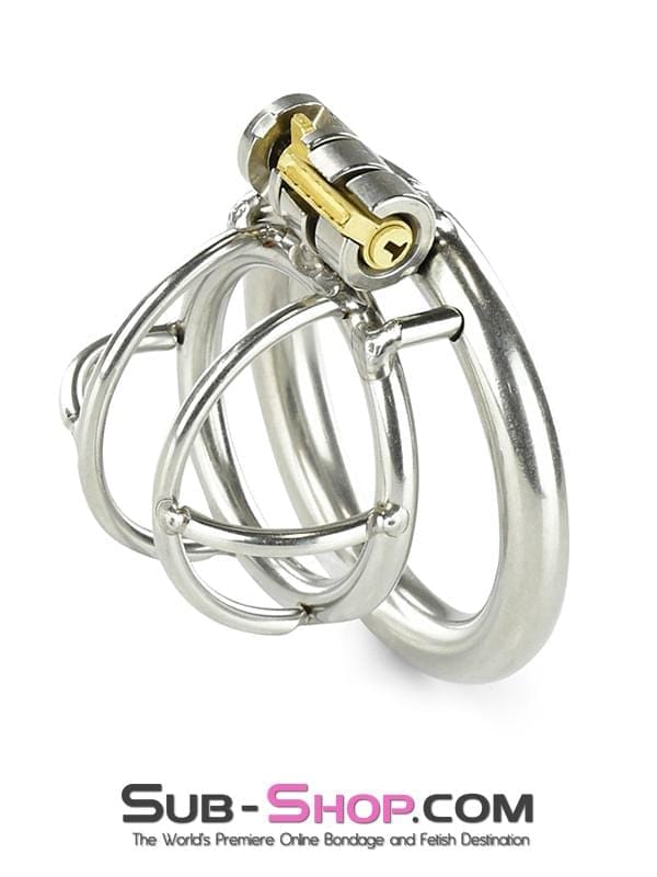 Chastity 0963RS      Tiny Tool High Security Steel Locking Male Bondage Chastity Device