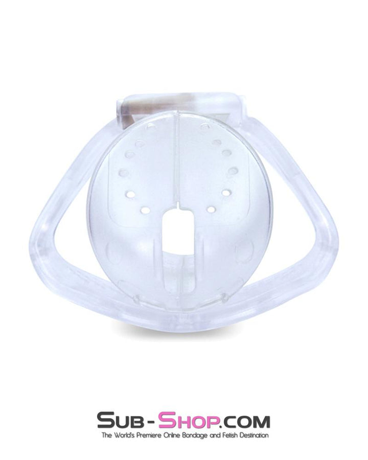 Chastity 1106AR      Mistresses Slave Clear High Security Ventilated Locking Male Chastity Device