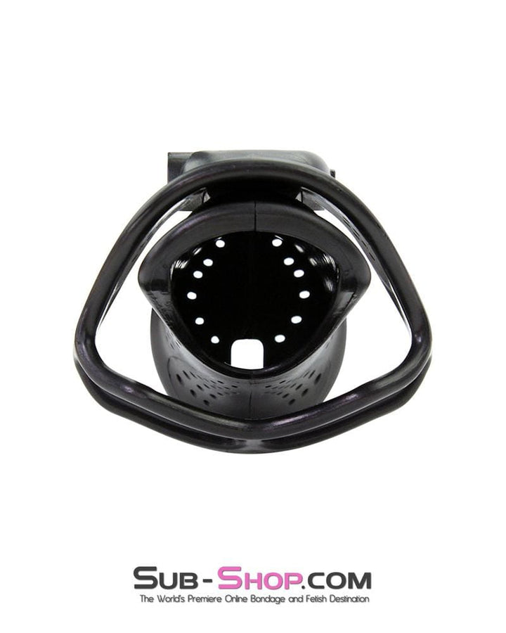 Chastity 1304AR      Mistresses Slave Black High Security Ventilated Locking Male Chastity Device
