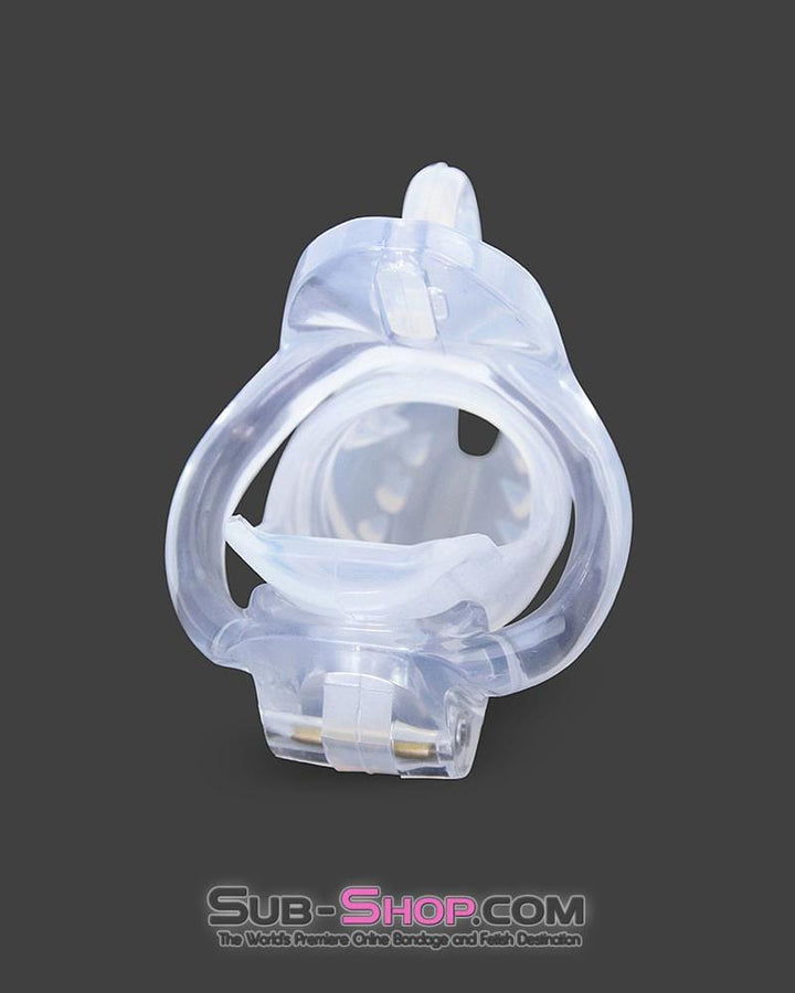 Chastity 1388AR      Spiked Short Cock Blocker High Security Locking Male Chastity Device