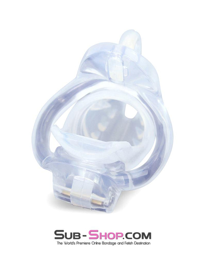 Chastity 1388AR      Spiked Short Cock Blocker High Security Locking Male Chastity Device
